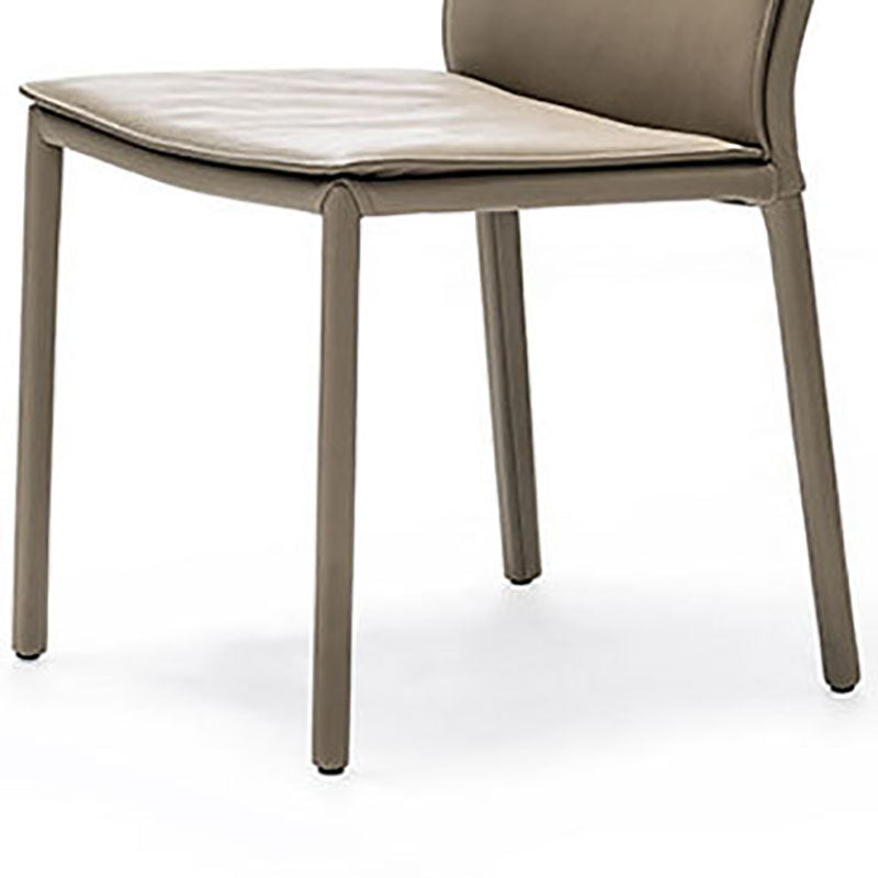 Modern Chairs Dining Armless Chair with Metal Legs for Kitchen