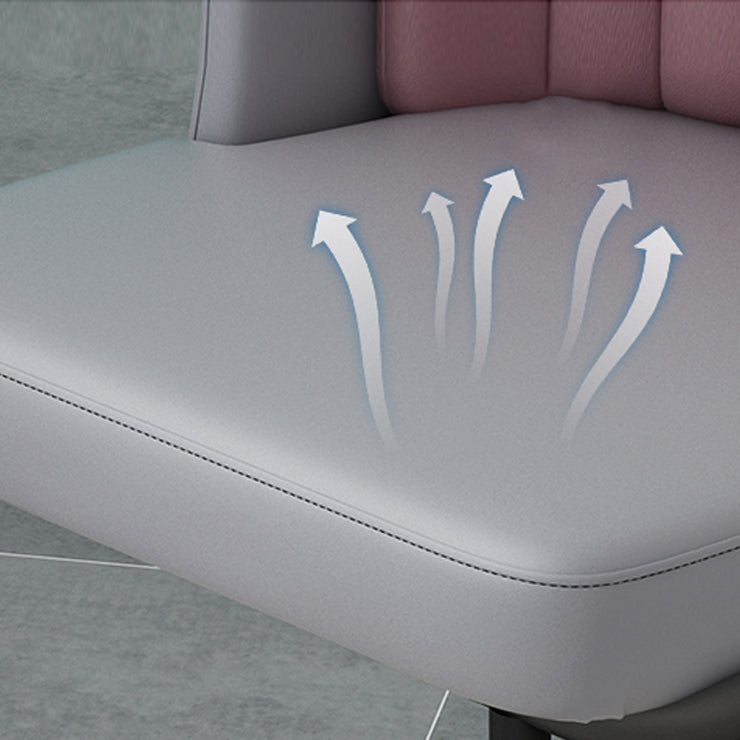 Scandinavian Armless Solid Back Chair for Home Upholstered Side Chair