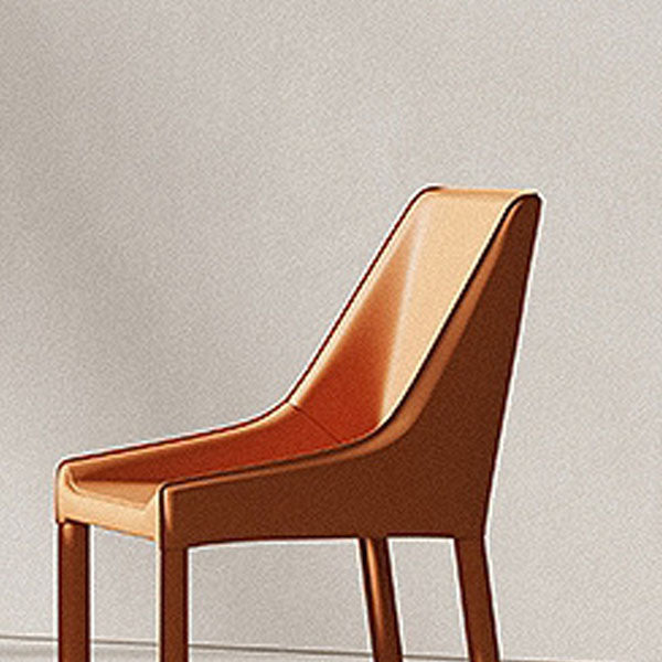 Modern Style Metal Dining Chair Leather Dining Room Chair for Home Use