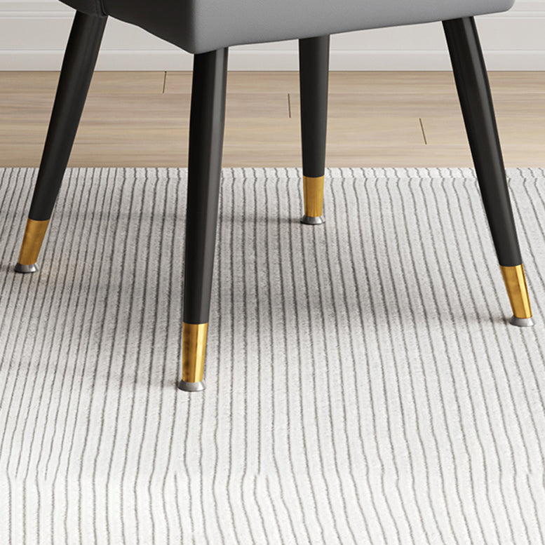 Scandinavian Upholstered Armless Dining Chairs Solid Back Chair