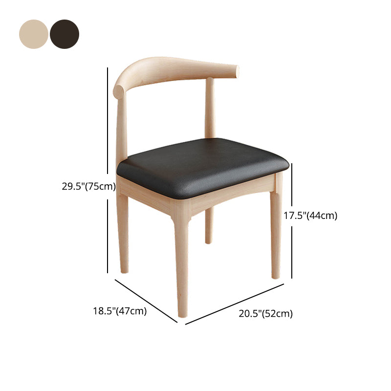 Industrial Upholstered Side Chairs Open Back Dining Side Chair