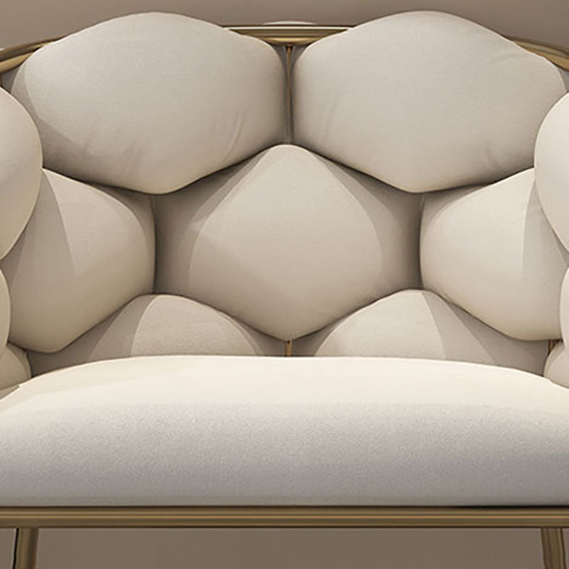 Nordic Style Upholstered Armless Dining Chairs Solid Back Chair for Home