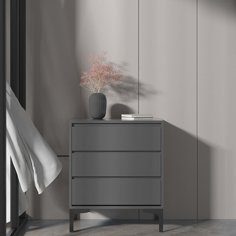 Modern 23.62" L Accent Chest with Drawers and Black Bracket Legs