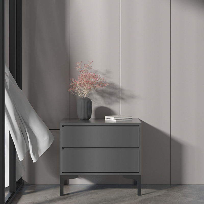 Modern 23.62" L Accent Chest with Drawers and Black Bracket Legs