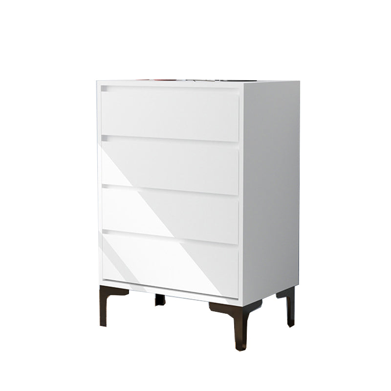 Modern 23.62" L Accent Chest with Drawers and Black Bracket Legs
