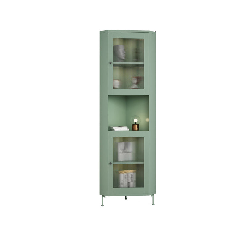15.75" L * 15.75" W Storage Cabinet with Shelf and Glass Doors Triangle Cabinet