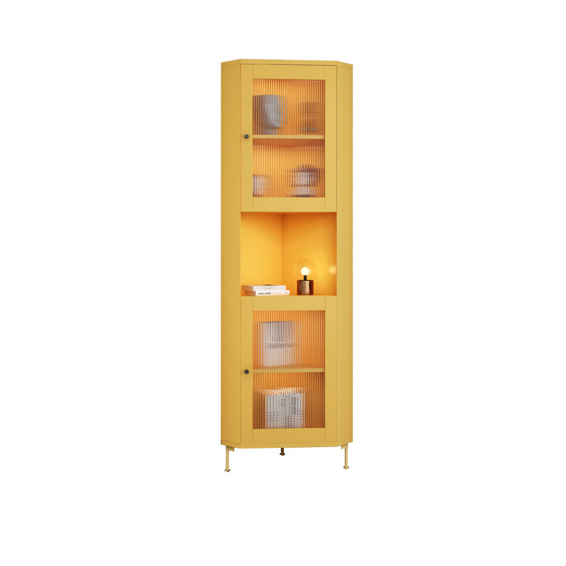 15.75" L * 15.75" W Storage Cabinet with Shelf and Glass Doors Triangle Cabinet