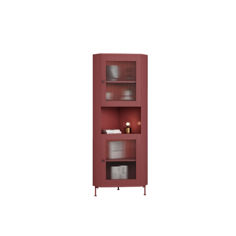 15.75" L * 15.75" W Storage Cabinet with Shelf and Glass Doors Triangle Cabinet