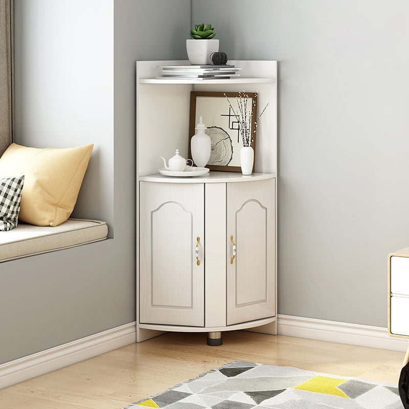 Stain Resistant Cabinet with Shelves and Doors Modern Rectangle Cabinet