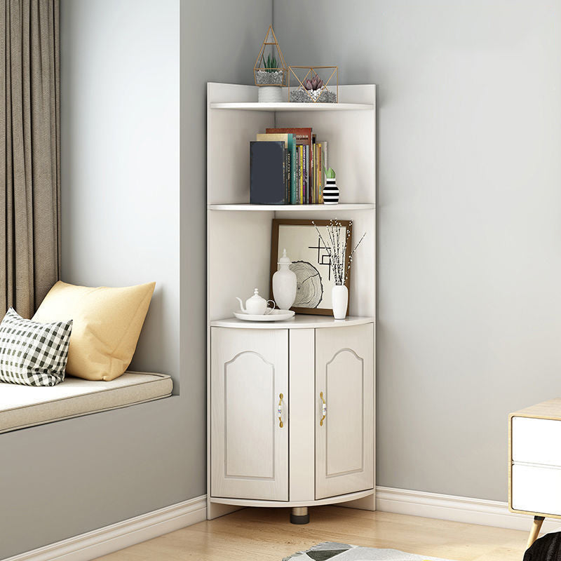 Stain Resistant Cabinet with Shelves and Doors Modern Rectangle Cabinet