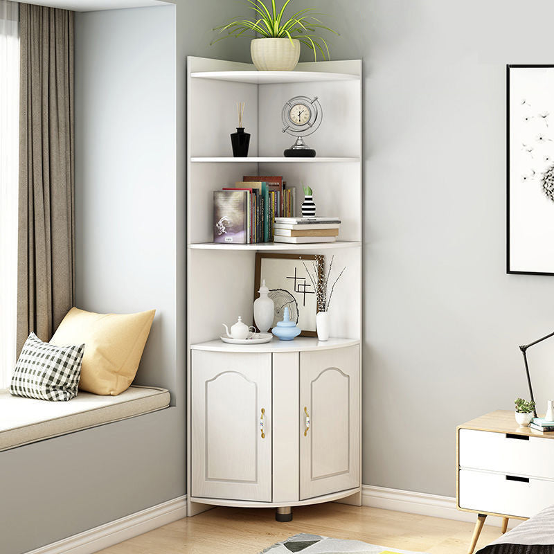 Stain Resistant Cabinet with Shelves and Doors Modern Rectangle Cabinet
