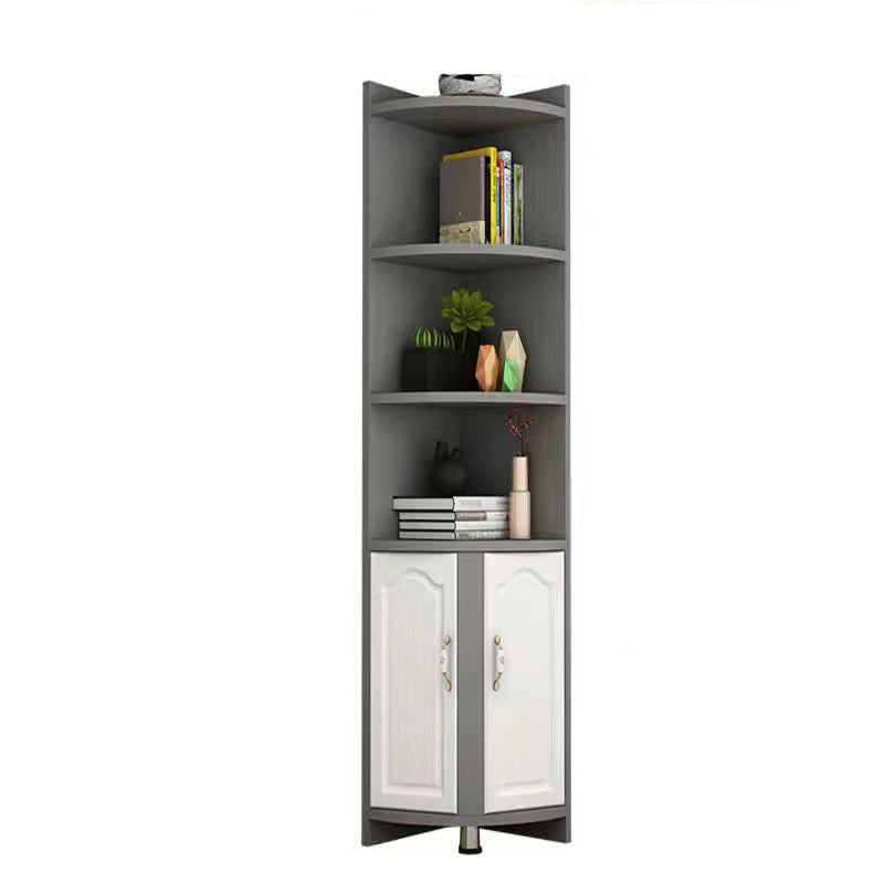 Stain Resistant Cabinet with Shelves and Doors Modern Rectangle Cabinet