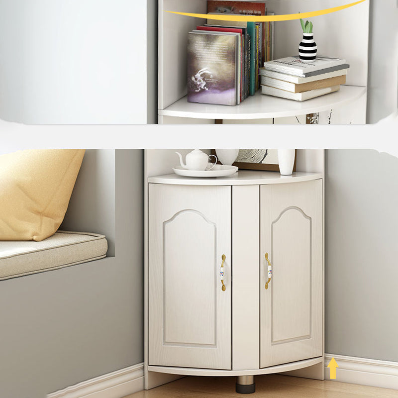 Stain Resistant Cabinet with Shelves and Doors Modern Rectangle Cabinet