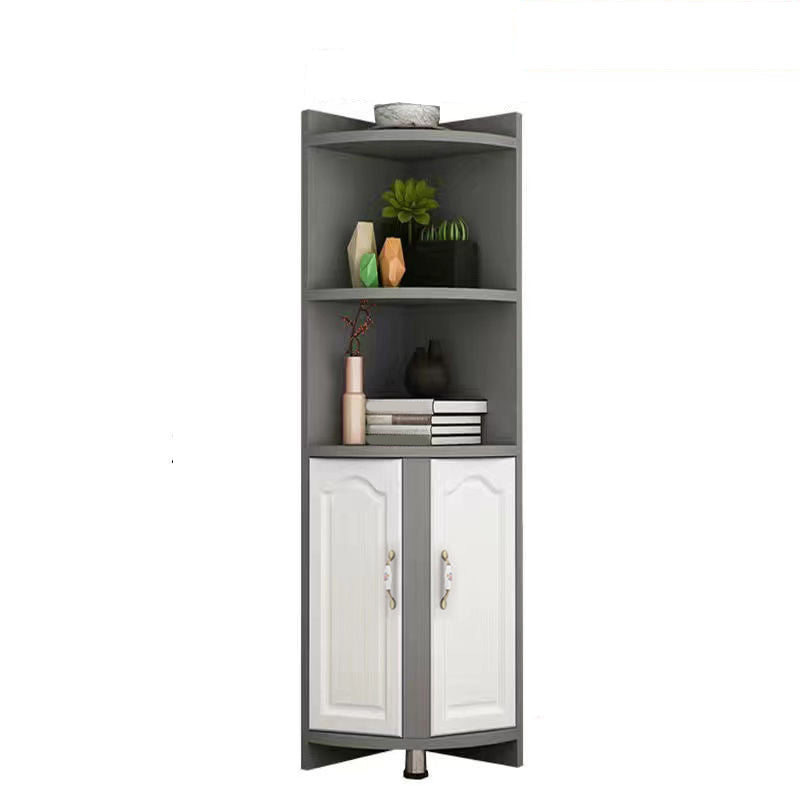 Stain Resistant Cabinet with Shelves and Doors Modern Rectangle Cabinet