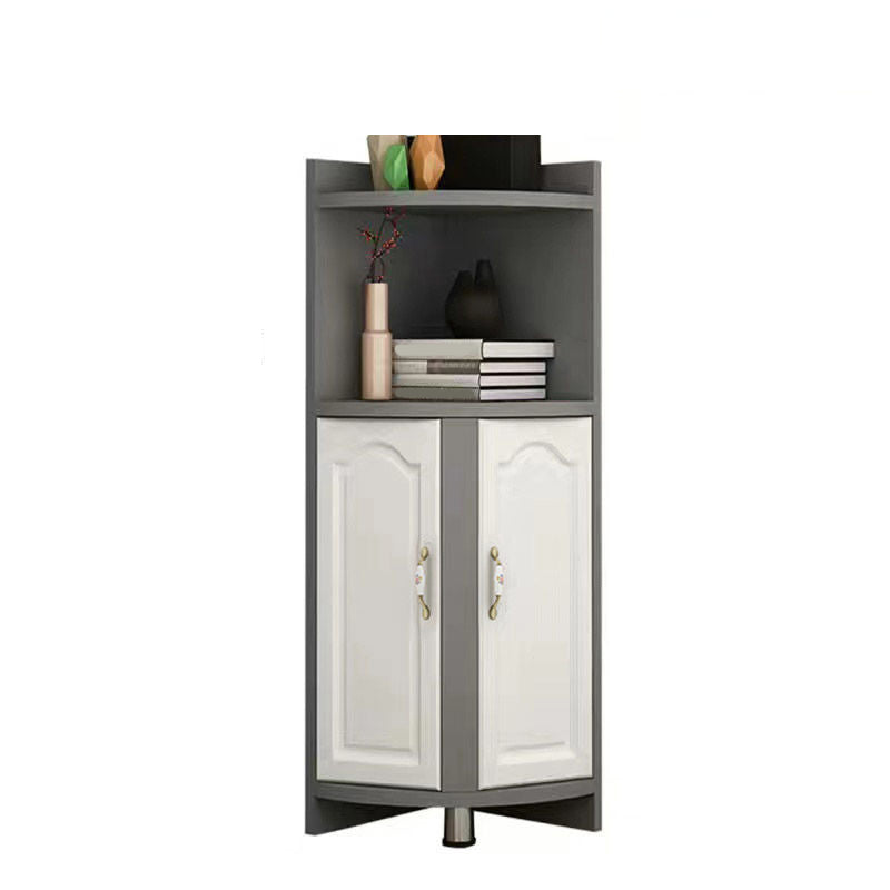 Stain Resistant Cabinet with Shelves and Doors Modern Rectangle Cabinet