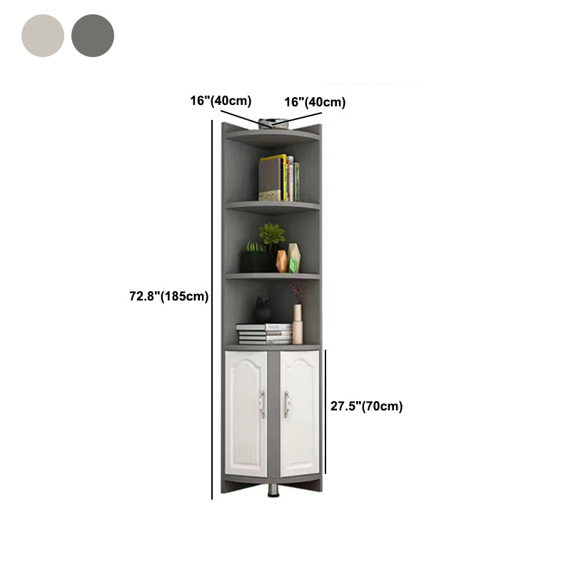 Stain Resistant Cabinet with Shelves and Doors Modern Rectangle Cabinet