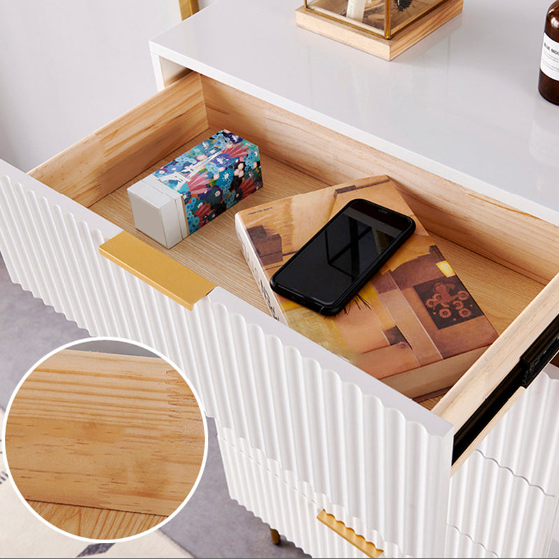 15.74" Wide Modern  Accent Ches Wood Soft Close Drawers Chest