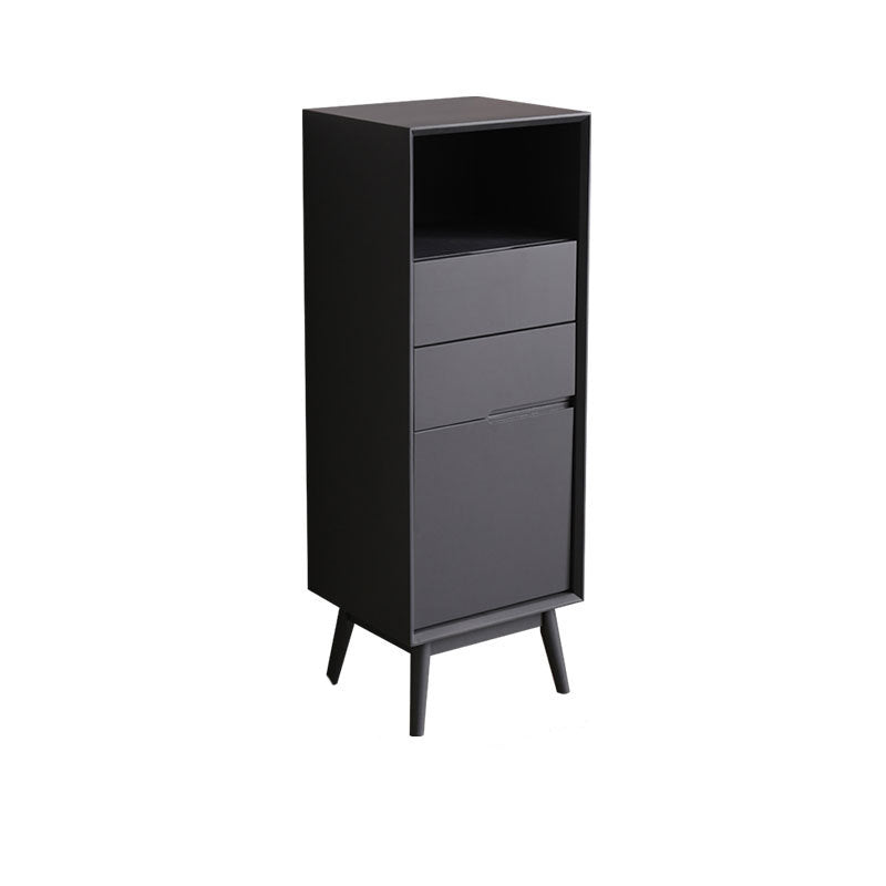 Modern Accent Cabinet with Drawers 13.77" Wide Side Cabinet 1 Door
