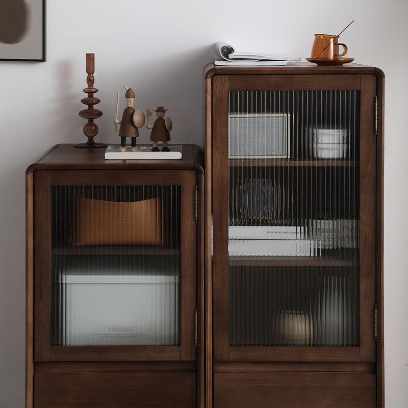 15.75" W Glass 1 - Door and 1 - Drawer Accent Chest, Dover Wood Chest