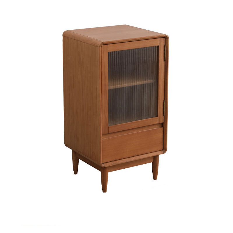 15.75" W Glass 1 - Door and 1 - Drawer Accent Chest, Dover Wood Chest