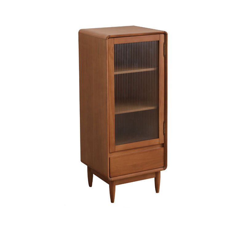15.75" W Glass 1 - Door and 1 - Drawer Accent Chest, Dover Wood Chest