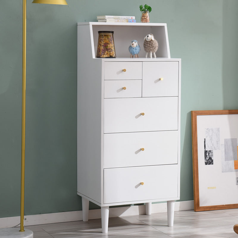 6 Drawers Accent Chest with Straight Legs Contemporary Chest 15.74" Wide