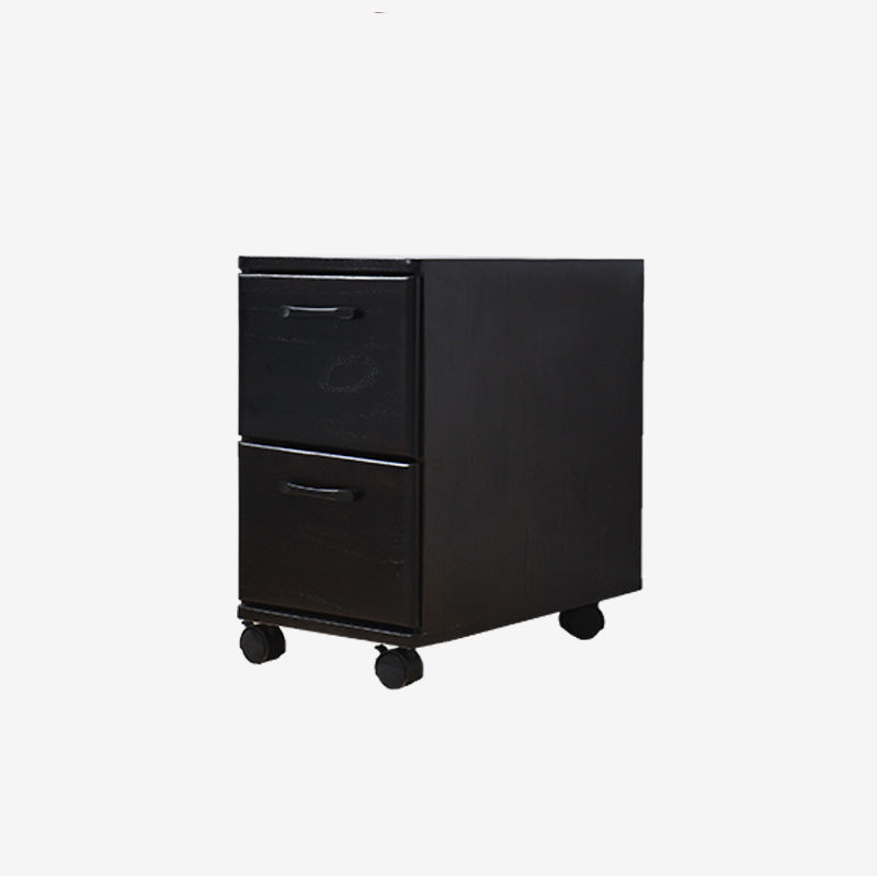 16.53" Wide Accent Chest with Drawers Solid Wood Chest with Wheels