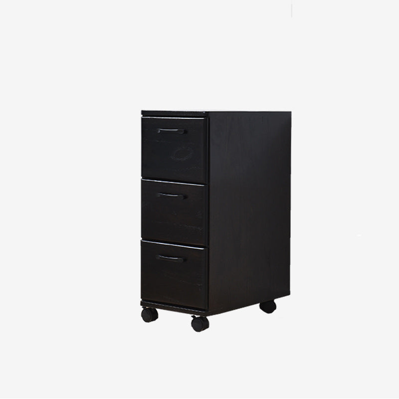 16.53" Wide Accent Chest with Drawers Solid Wood Chest with Wheels