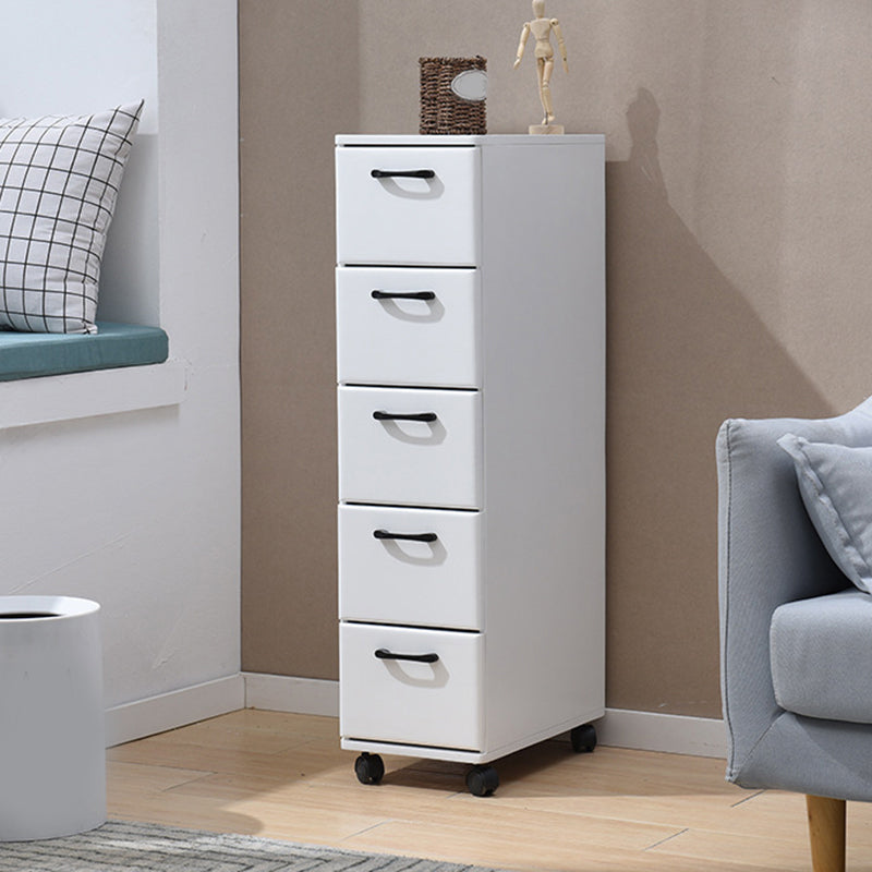 16.53" Wide Accent Chest with Drawers Solid Wood Chest with Wheels