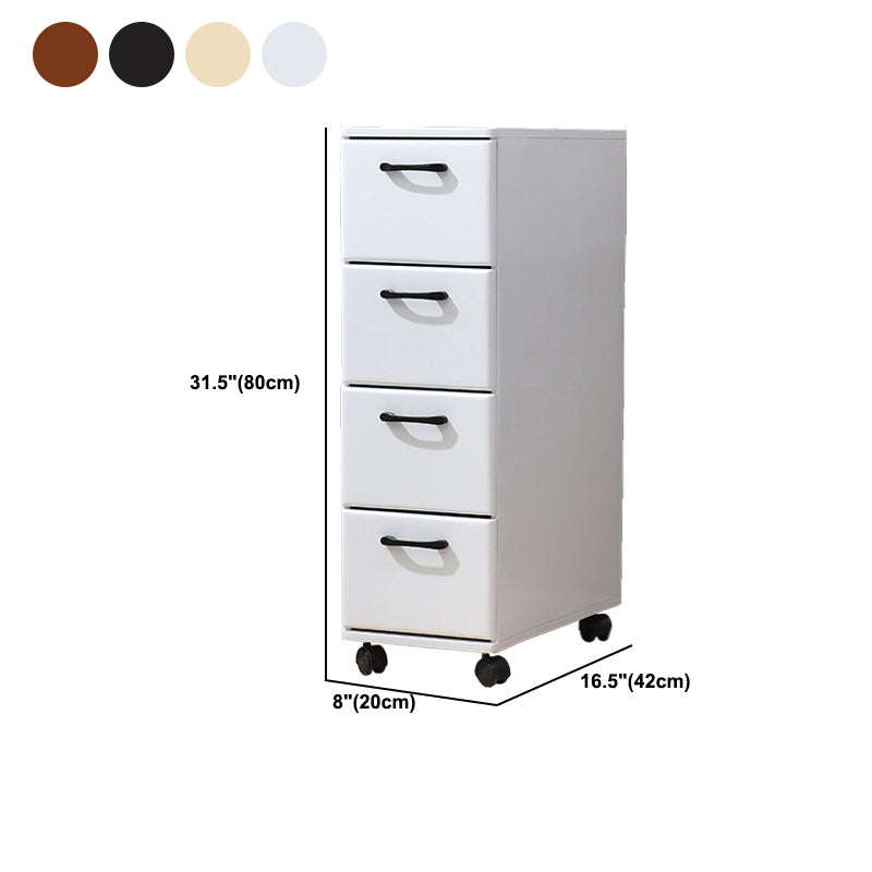 16.53" Wide Accent Chest with Drawers Solid Wood Chest with Wheels