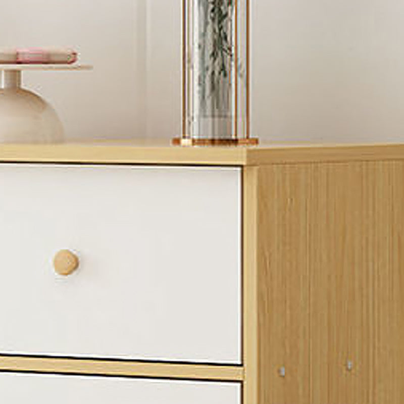 Rectangle Accent Chest with Drawers Wooden Straight Legs Chest