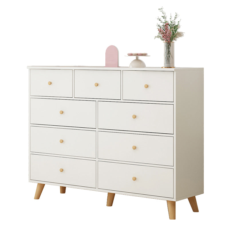 Rectangle Accent Chest with Drawers Wooden Straight Legs Chest