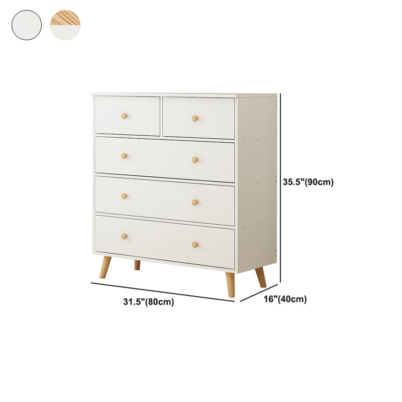 Rectangle Accent Chest with Drawers Wooden Straight Legs Chest