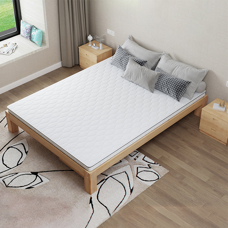 Solid Wood Standard Bed without Headboard and  Footboard Bed