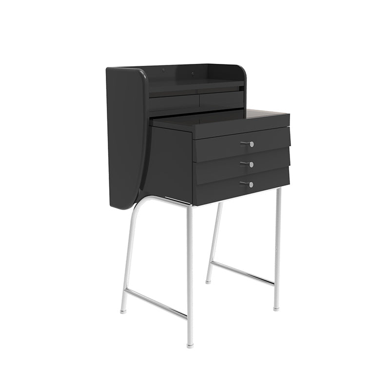 Contemporary Vanity Dressing Table Glass Top Vanity Makeup Table Set