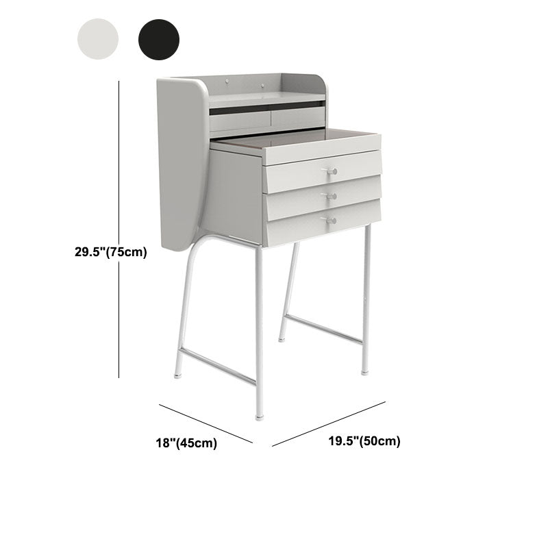 Contemporary Vanity Dressing Table Glass Top Vanity Makeup Table Set