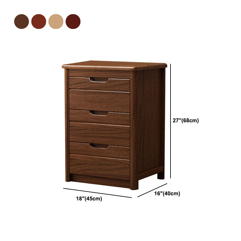 3 / 4 / 5 Drawers Lingerie Chest Vertical Solid Wood Storage Chest for Bedroom