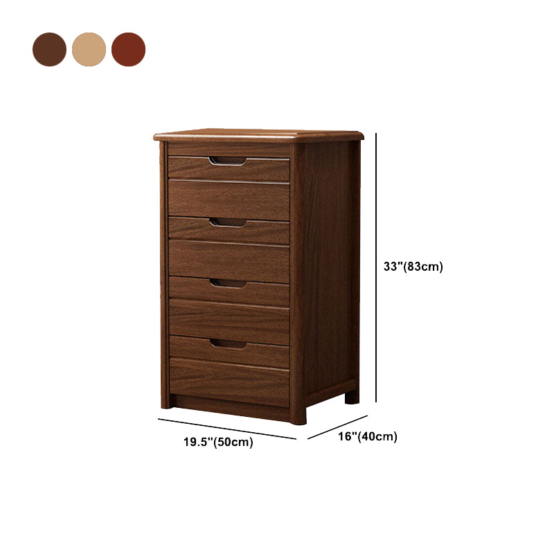 3 / 4 / 5 Drawers Lingerie Chest Vertical Solid Wood Storage Chest for Bedroom