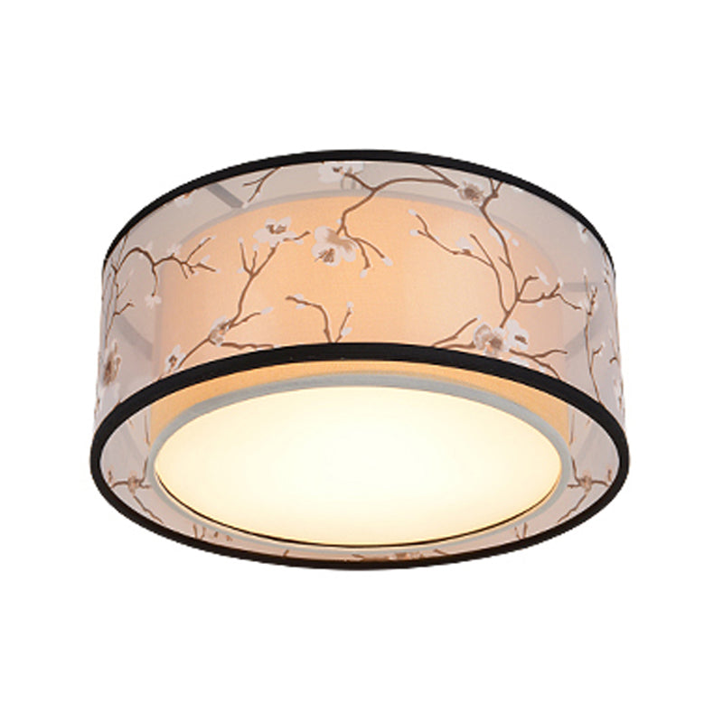 Contemporary Style Round Flush Mount Fixture Metal 3-Light Flush Mount Lamp