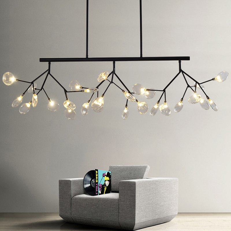 Contemporary Dining Room Lighting 27-Light Sputnik Island Lamp