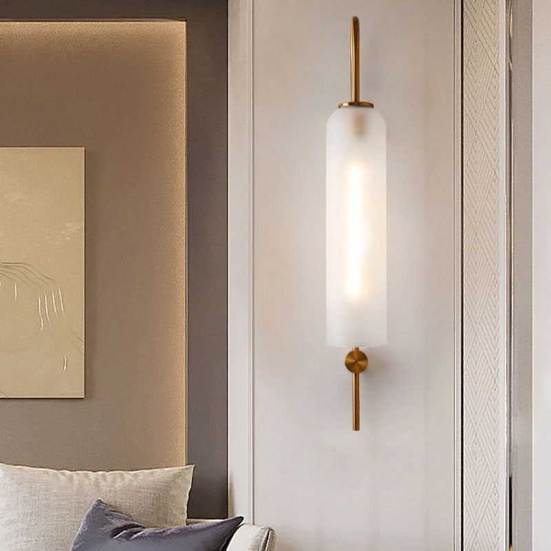 Polish Finish Lighting Industrial Metal/Glass Wall Light for Restaurant