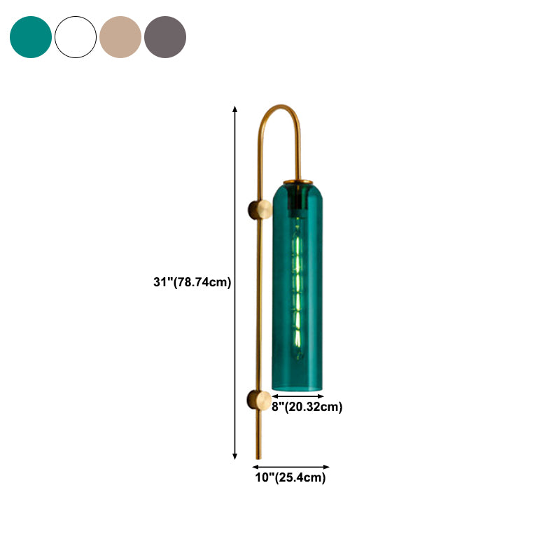 Polish Finish Lighting Industrial Metal/Glass Wall Light for Restaurant