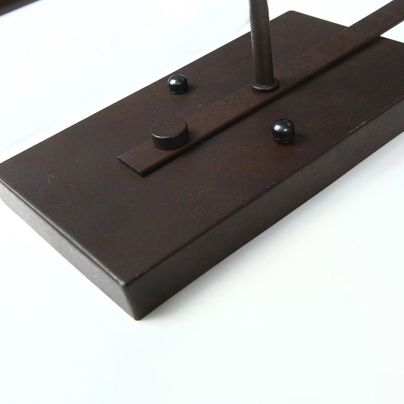 Iron and Glass Wall Lamp Industrial Style Black / White / Rust Wall Sconce