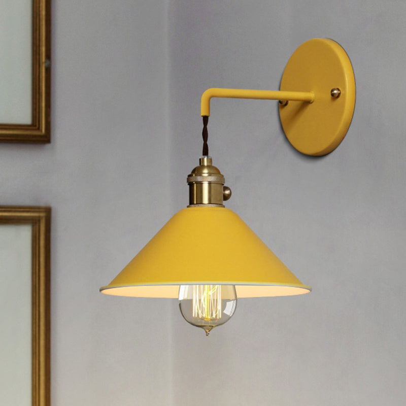 Modern Macaron Wall Light Cone Shaded Lighting for Restaurant