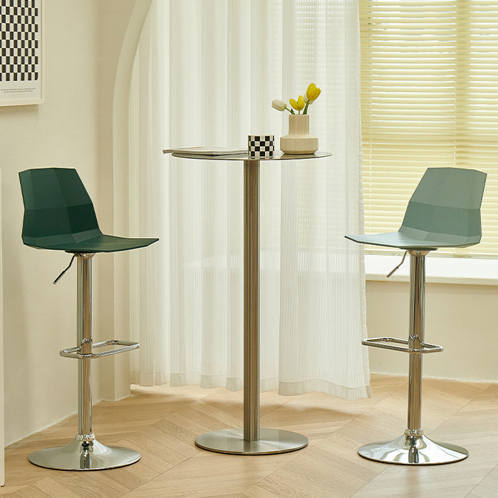 Plastic Adjustable Counter Bar Stool Modern Indoor Counter Stool with Swivel