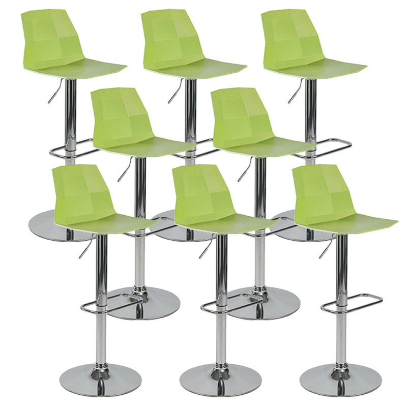 Plastic Adjustable Counter Bar Stool Modern Indoor Counter Stool with Swivel