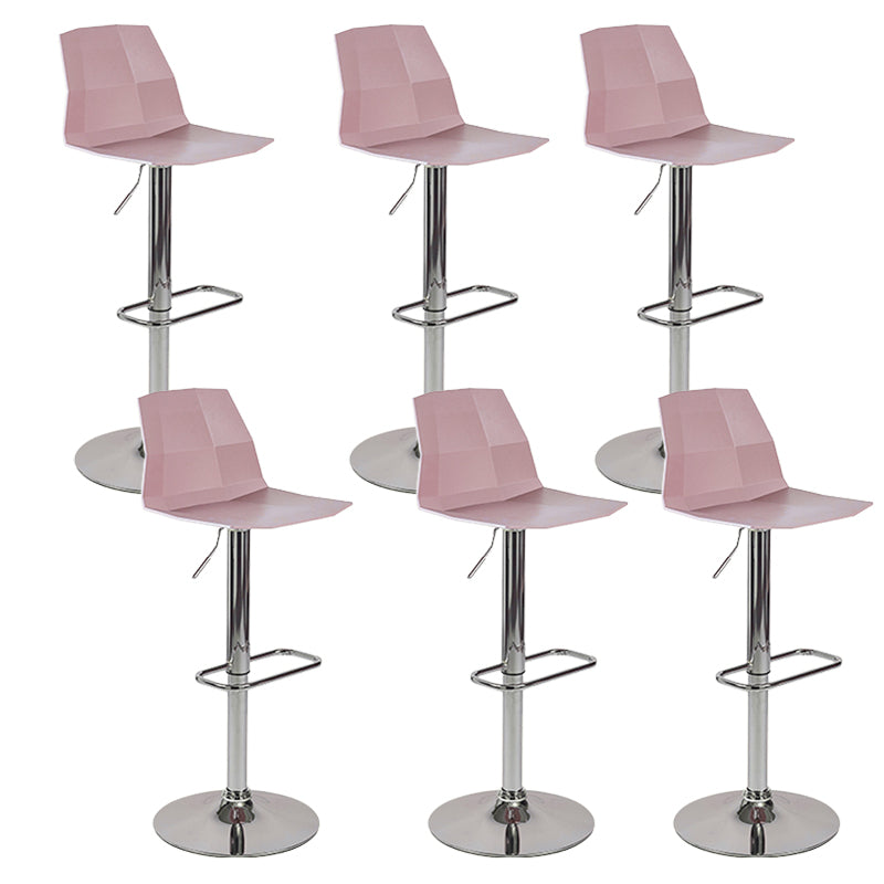 Plastic Adjustable Counter Bar Stool Modern Indoor Counter Stool with Swivel