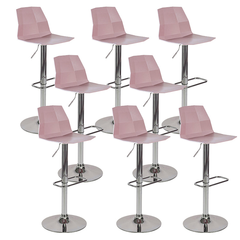 Plastic Adjustable Counter Bar Stool Modern Indoor Counter Stool with Swivel