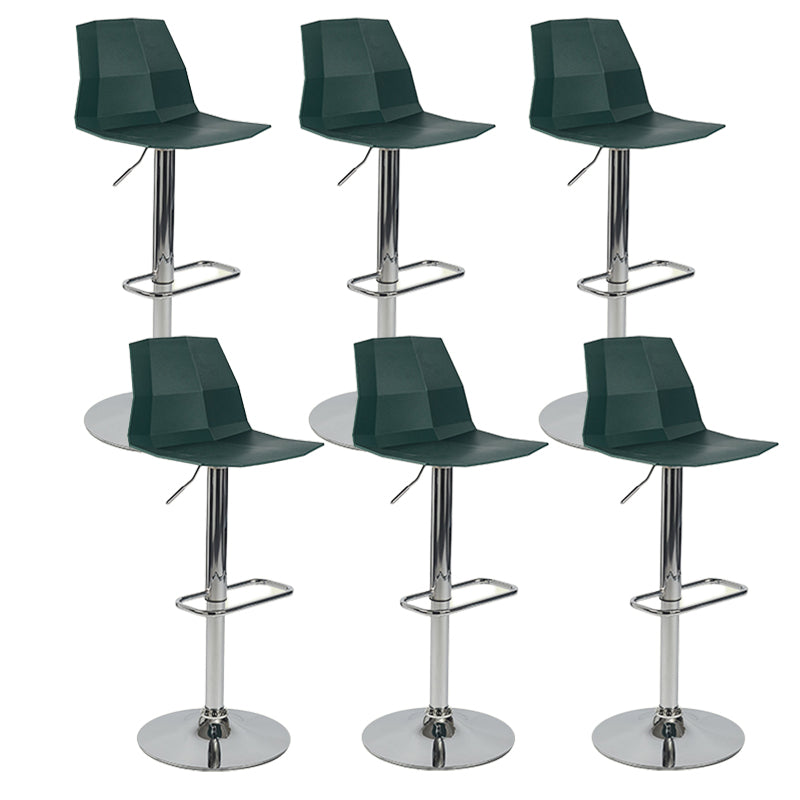 Plastic Adjustable Counter Bar Stool Modern Indoor Counter Stool with Swivel