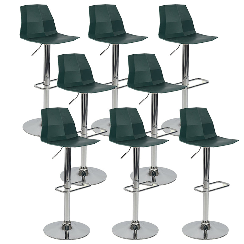 Plastic Adjustable Counter Bar Stool Modern Indoor Counter Stool with Swivel